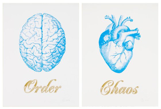 Order Chaos Cyan Blue (Small Prints)