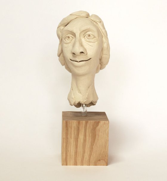 Mabel: ceramic portrait sculpture