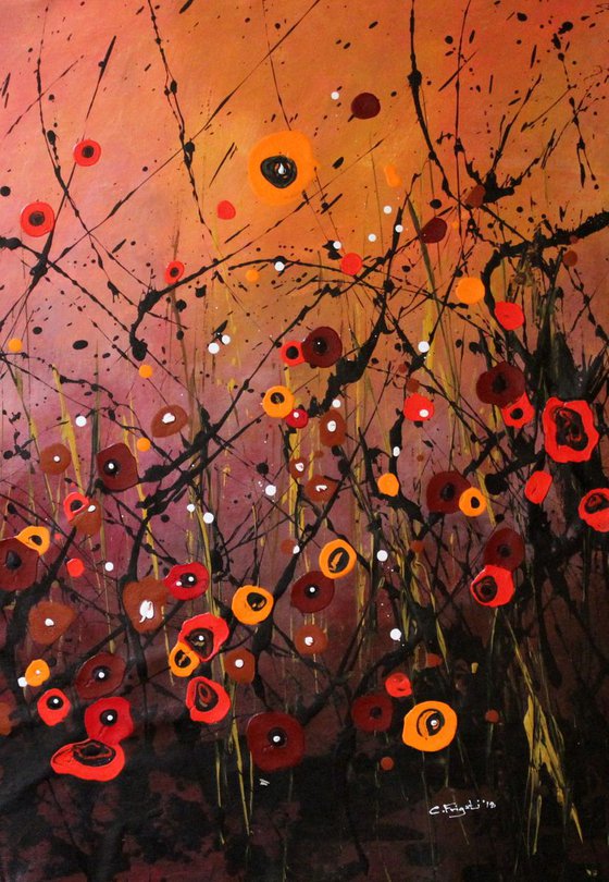 Autumn Melodies  - Large original abstract painting