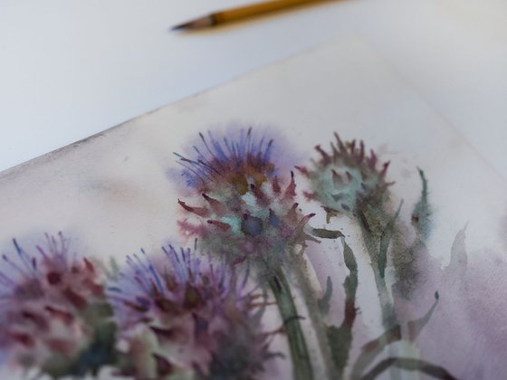 Artichoke flowers