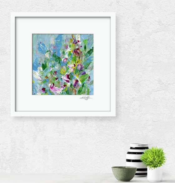 Floral Fall 4 - Floral Abstract Painting by Kathy Morton Stanion