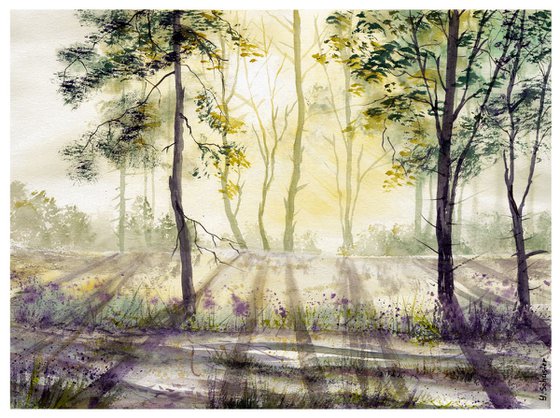 Golden Sunlight. Watercolou...