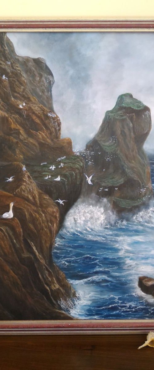 Gannets's nests, inspired by Peter Graham by Gianluca Cremonesi