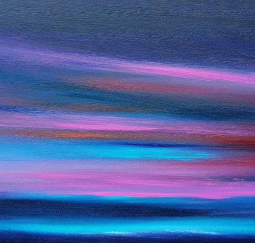 Amethyst Glow - skyscape, stunning, panoramic by Mel Graham