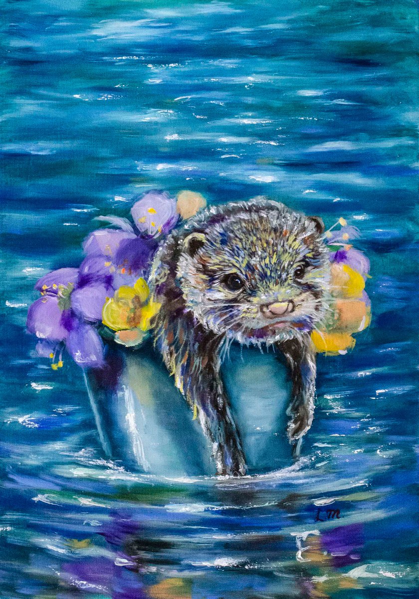 Baby Otter by Lucy Morningstar