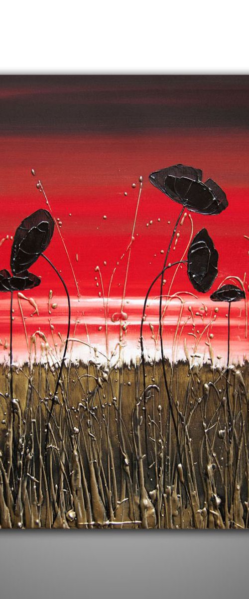 Eternally Red Landscape by Carol Wood