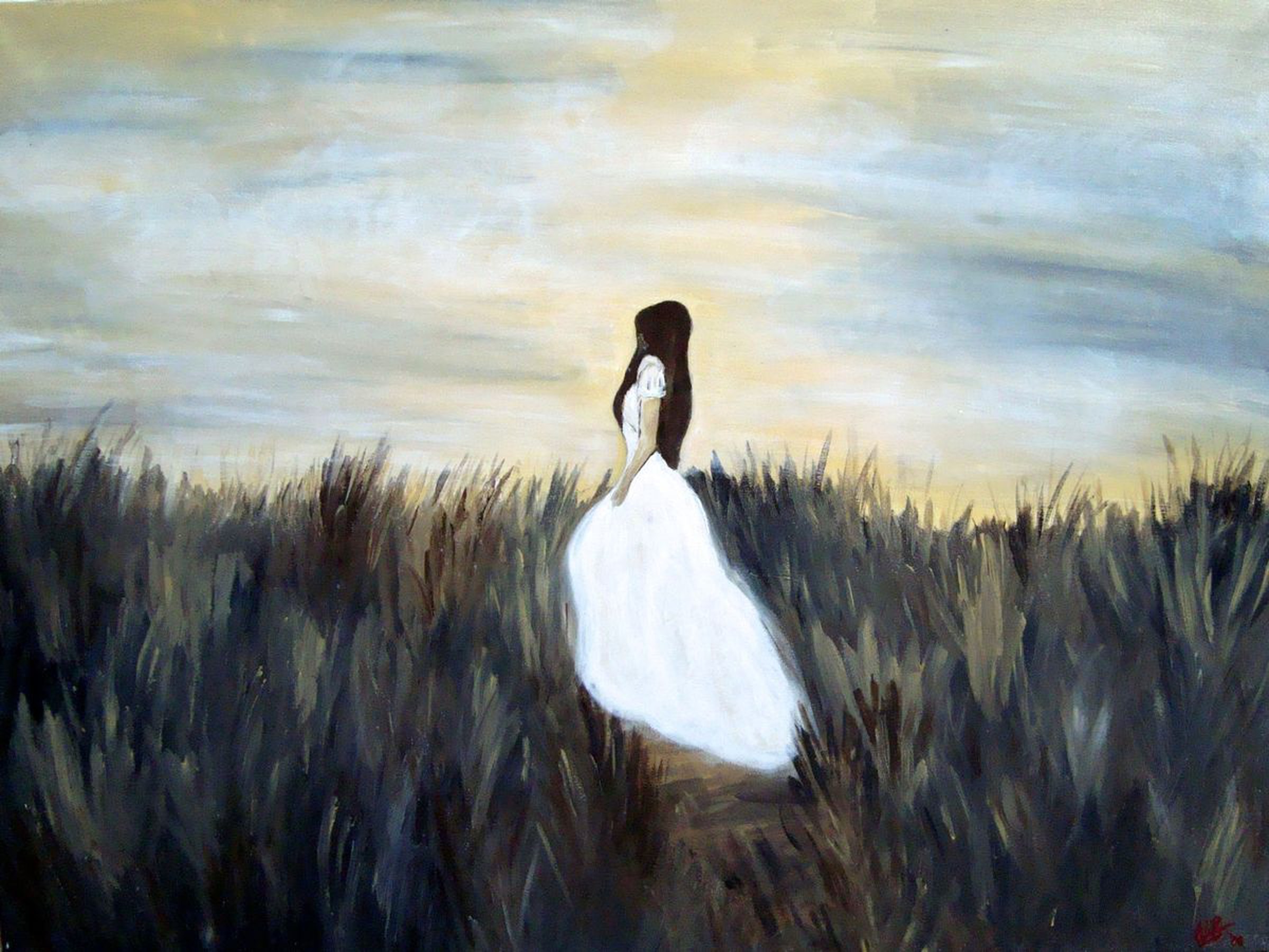 24 X32 60x80cm Sunset Hopes Original Canvas Artfinder