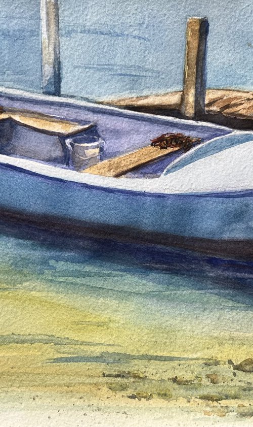 The Blue boat by Krystyna Szczepanowski