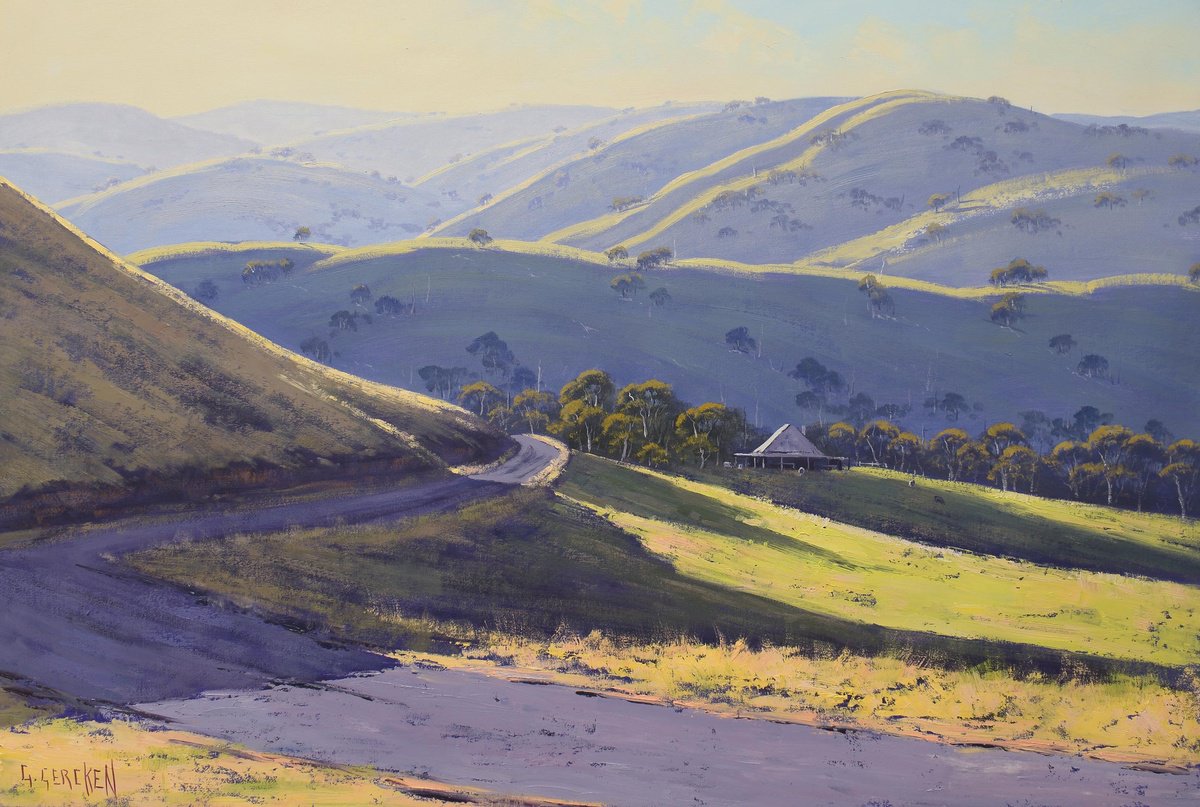 Late Afternoon Hilly landscape by Graham Gercken