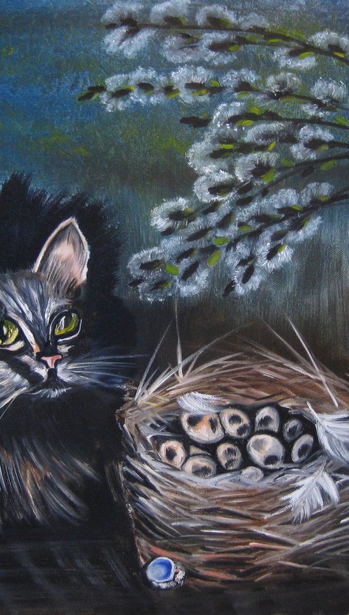 Easter Cat by Alexandra Tomorskaya/Caramel Art Gallery
