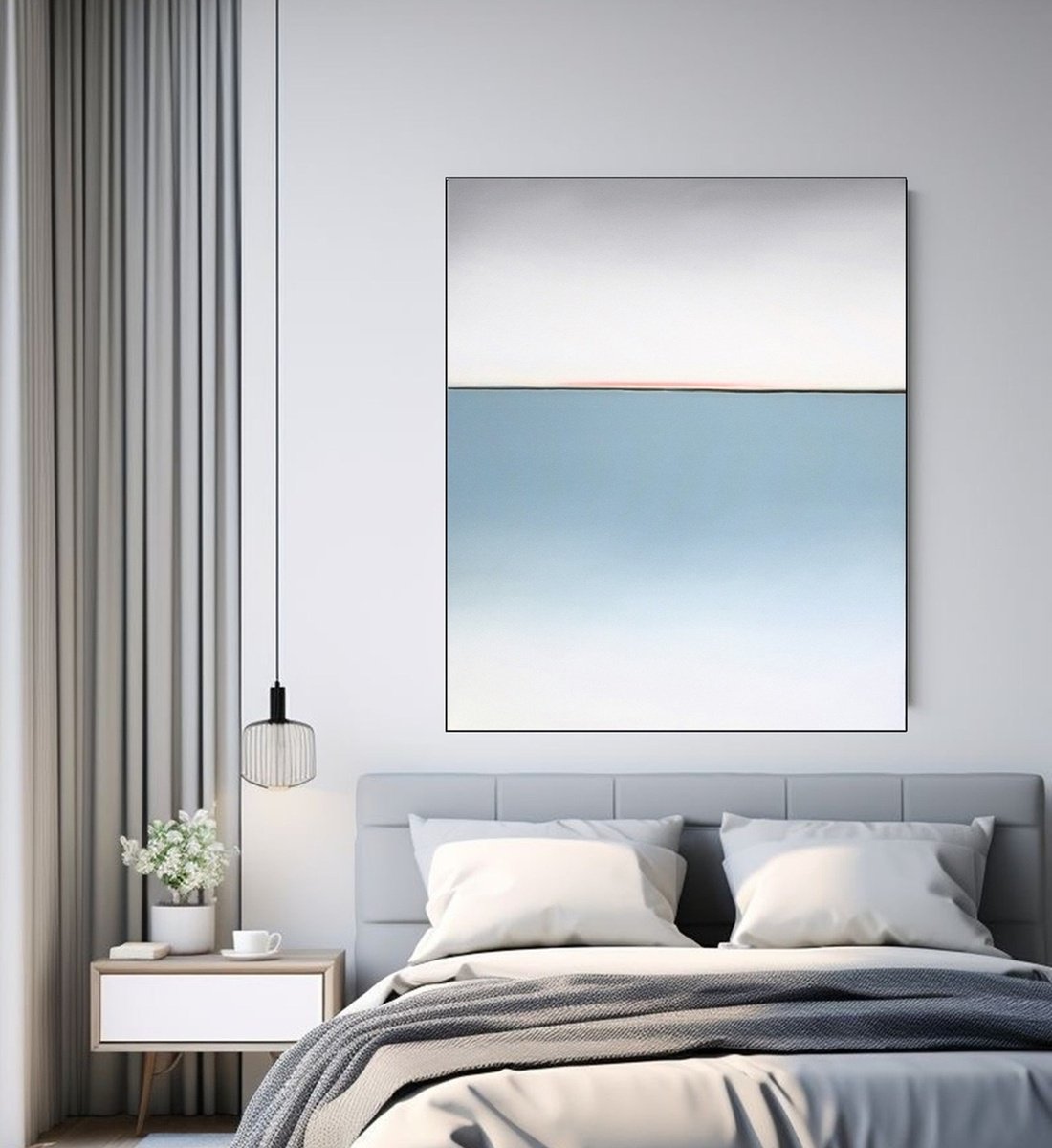 Surrealistic Landscape Oil Painting By Larissa Uvarova, 31 X 39", Horizon Of Emotions #105, Original Artwork