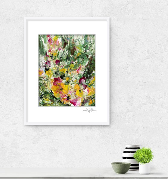 Floral Fall 26 - Floral Abstract Painting by Kathy Morton Stanion