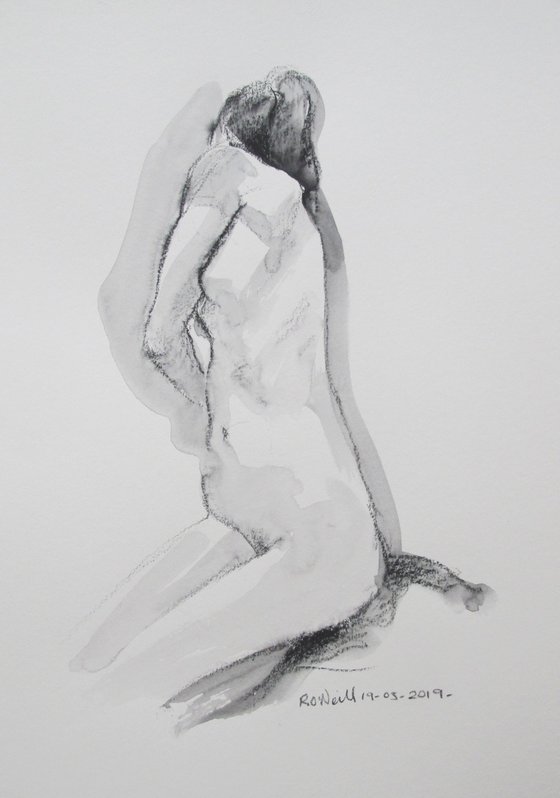 Kneeling female nude