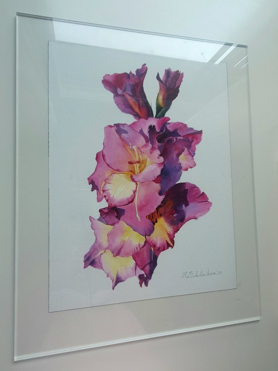 Watercolor floral tender soul