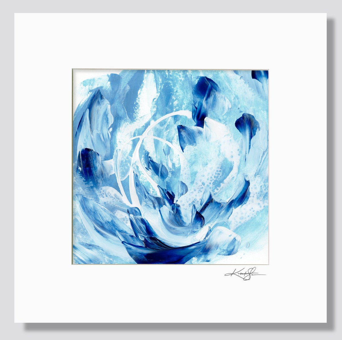 Blue Splendor 3 - Floral Painting by Kathy Morton Stanion by Kathy Morton Stanion