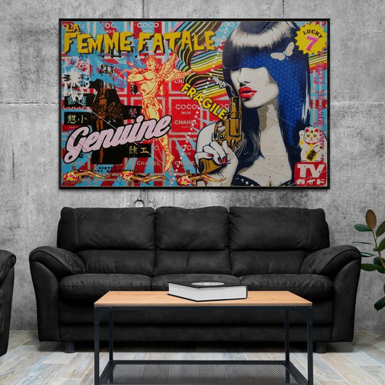 Genuine Assassin 160cm x 100cm Textured Urban Pop Art