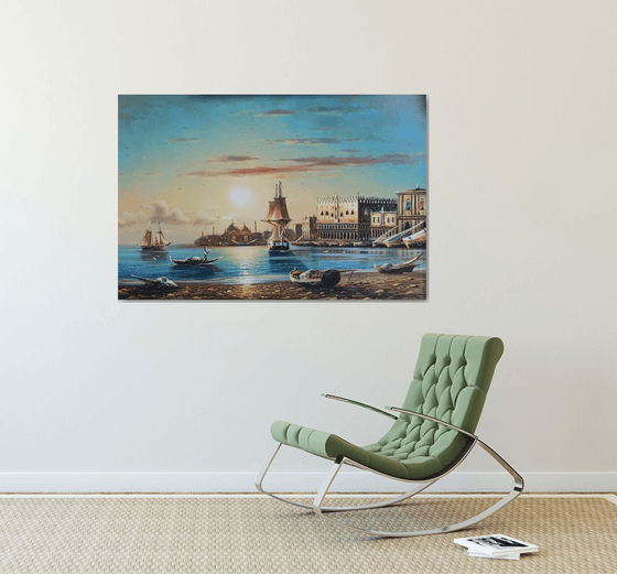 Port (120x80cm, oil painting)