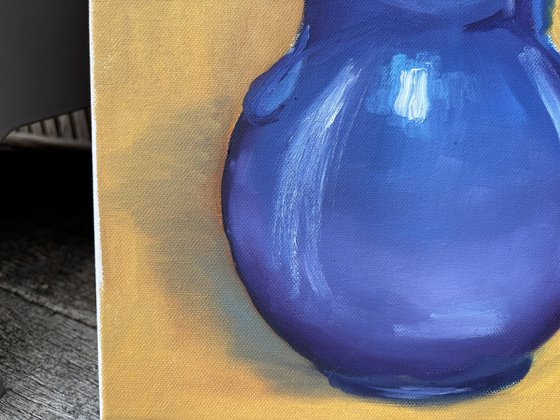Still life with the blue jug