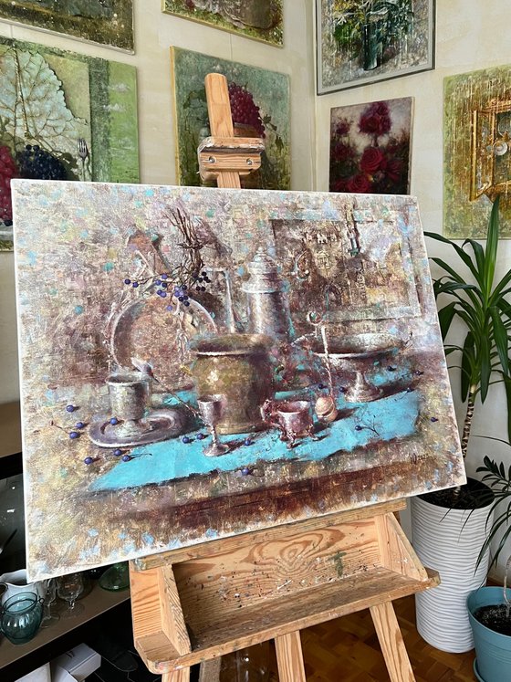 Silver Turquoise Moody Kitchen