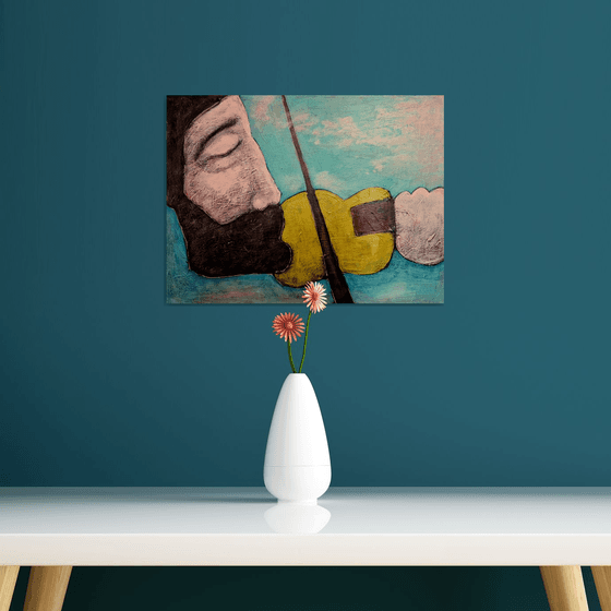 My fiddle II (40cm x 30cm x 1.6cm)