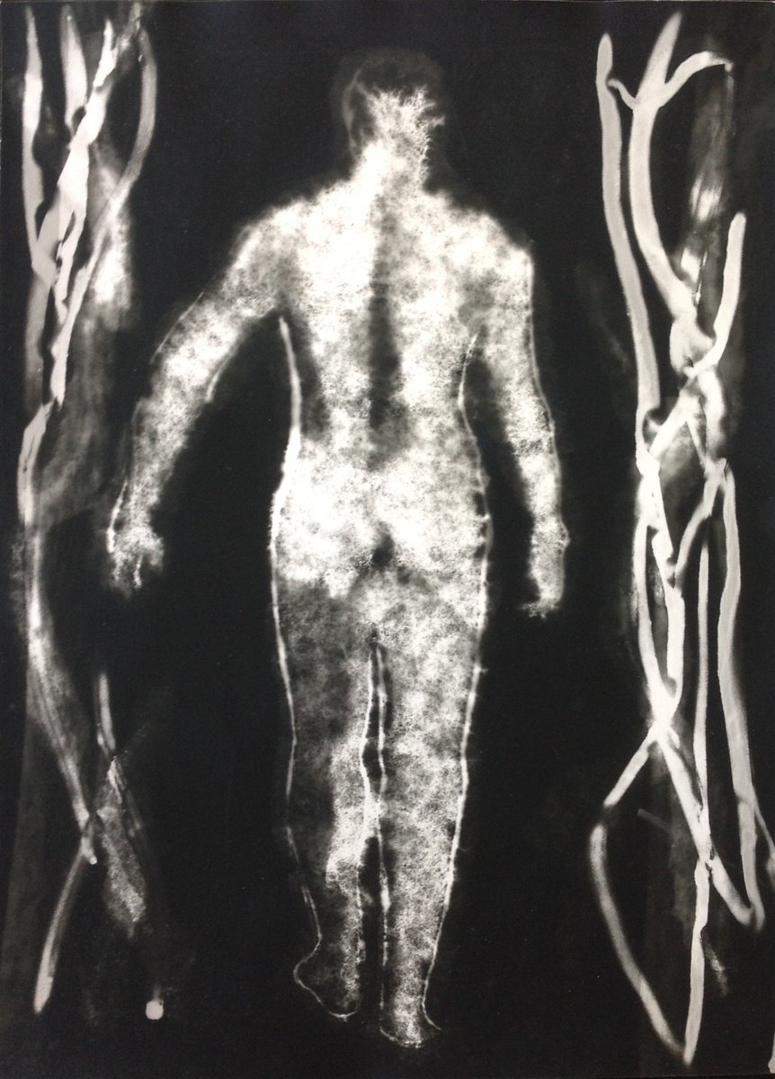 Expressive Portrait Limited Edition Print By Anyck Alvarez Kerloch, 7 X 9, Adam, Original Artwork