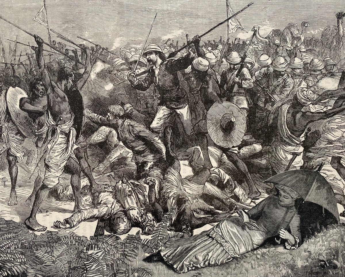 The death of Colonel Burnaby by Tudor Evans