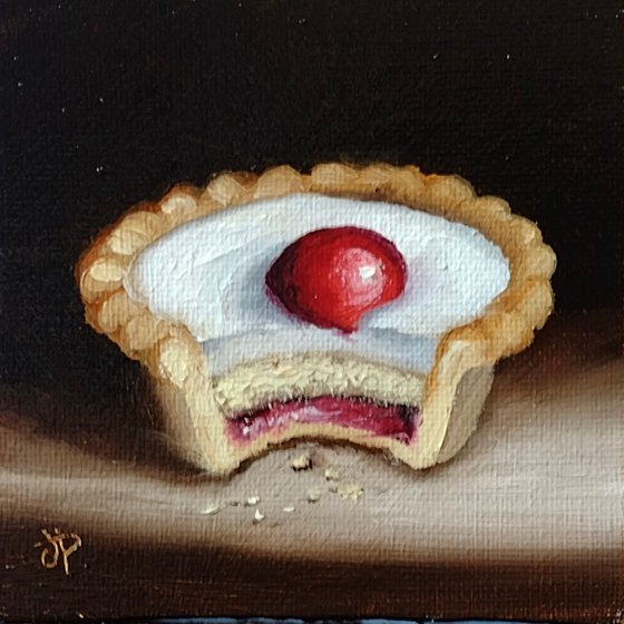 Little Bakewell tart still life