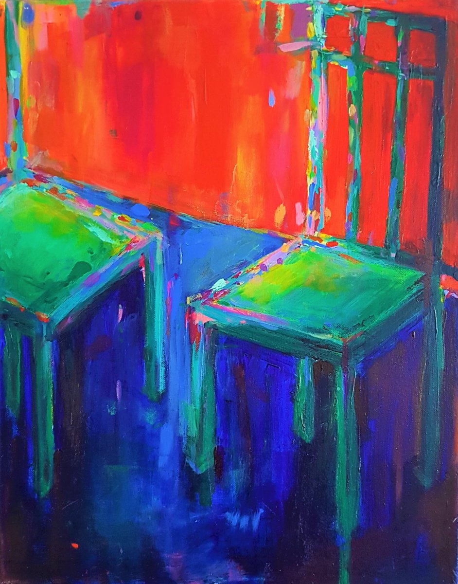 Green Chairs by Dawn Underwood