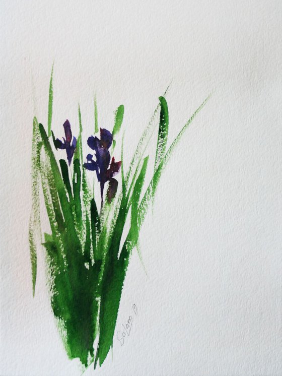 Iris 2  / Original Painting