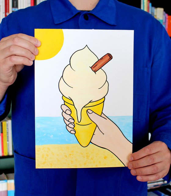 Ice Cream with Flake