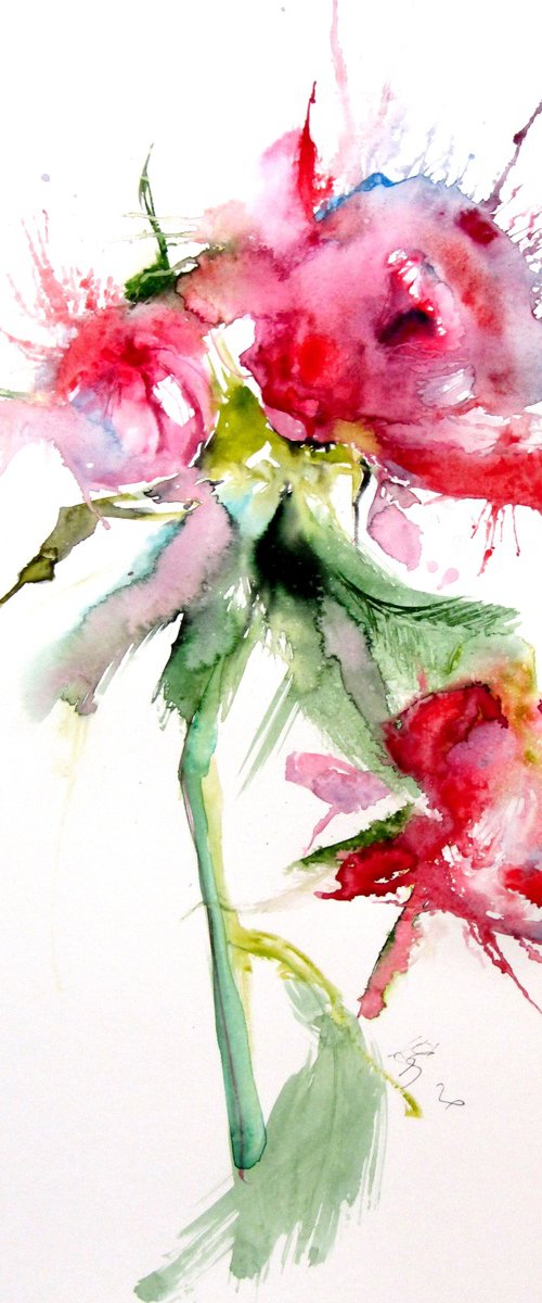 Pink floral by Kovács Anna Brigitta