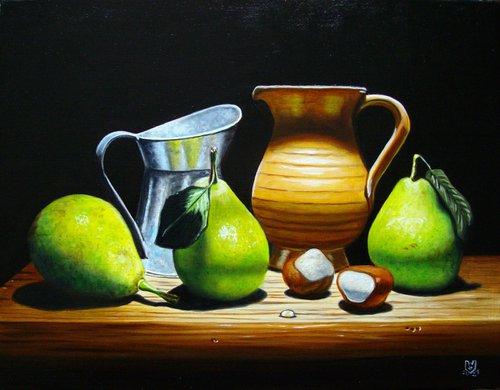 Pears in Fall by Jean-Pierre Walter