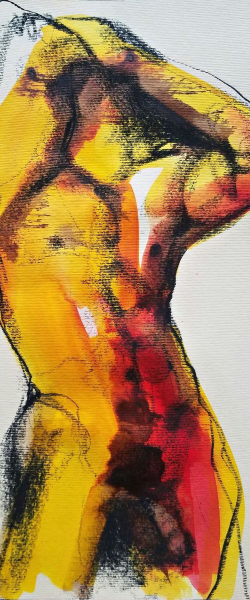 Nude male by Nevena Kostić