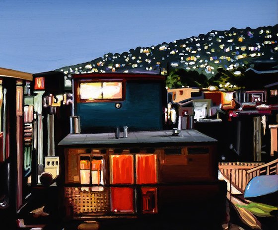 Sausalito Houseboats / Nocturne