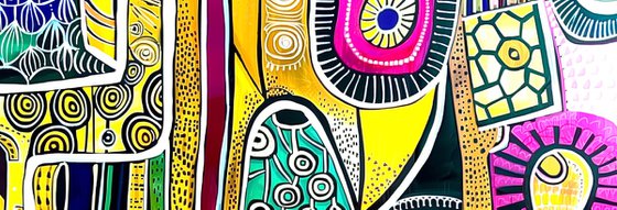 TRiptych Geometric abstraction #45