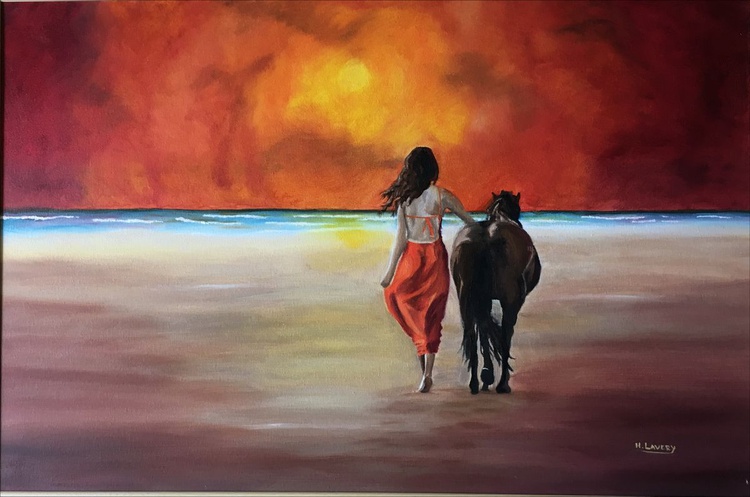 Friendship Reigns Oil Painting By Helen Lavery Artfinder