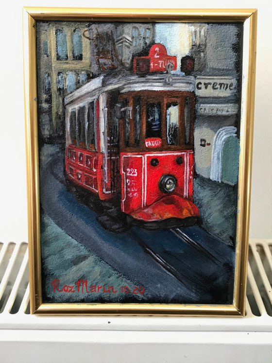 Tram on Istiklal  ISTANBUL collection of miniatures