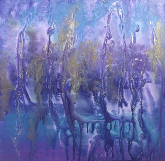 'Ambient' - Abstract painting, pouring art, modern art