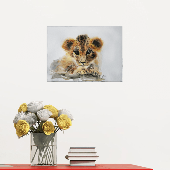 Baby leopard  / Original Painting