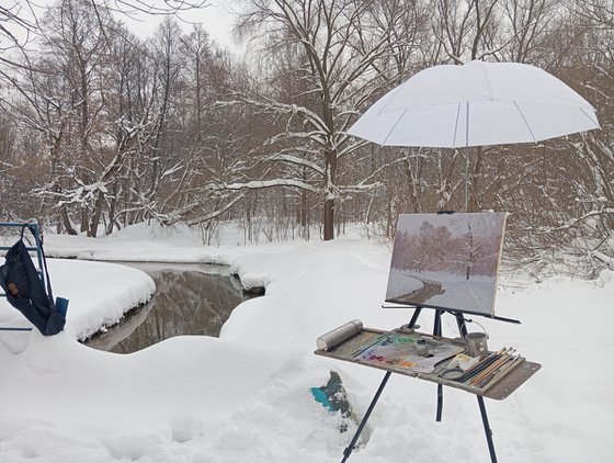 At the Ponomarka River in January