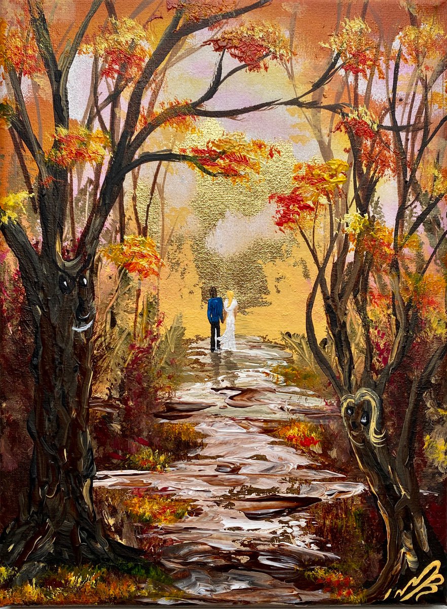 Autumn Walk in the Woods by Marja Brown