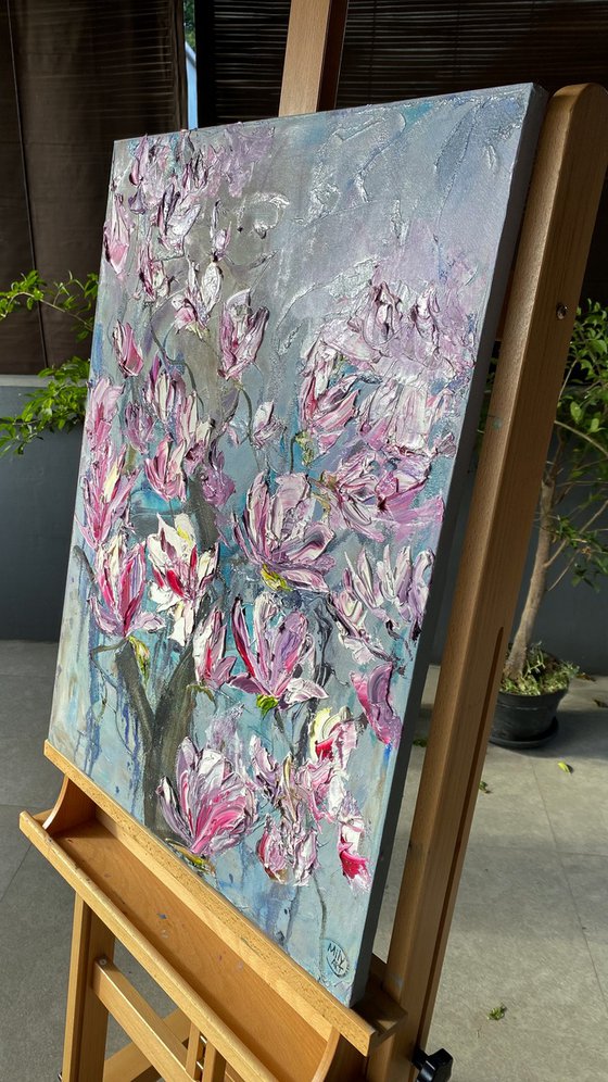 Magnolia Tree Oil Art