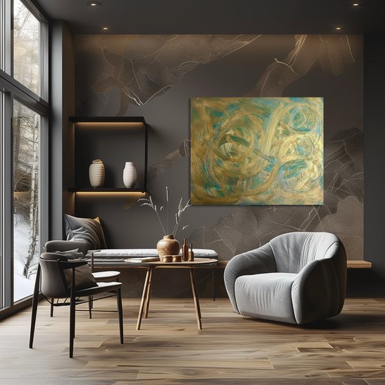 Gold Leaf 100x80x2