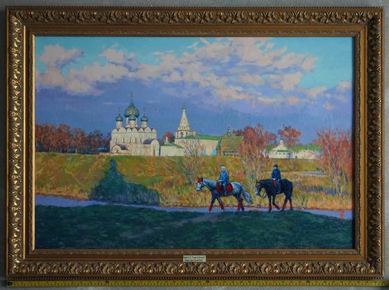 Suzdal. Horse riding