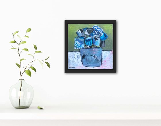 Blue flower  selection