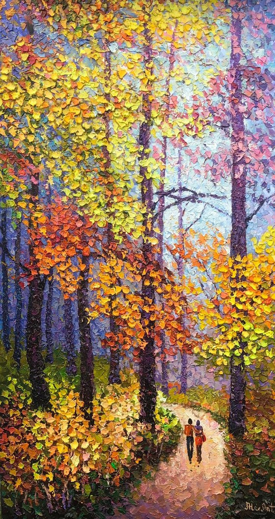 "Somewhere in time" 48"x 26" Original Painting By Alexander Antanenka