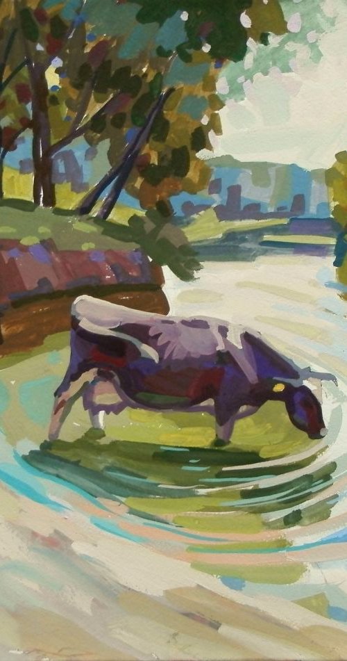 Etude gouache20 by Sergey  Kachin