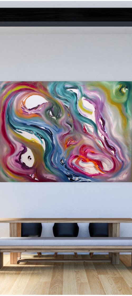 Commissioned painting "Infinity reborn" by Davide De Palma