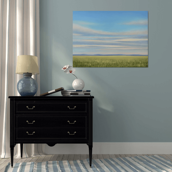 Tranquil Vista - Blue Sky Landscape