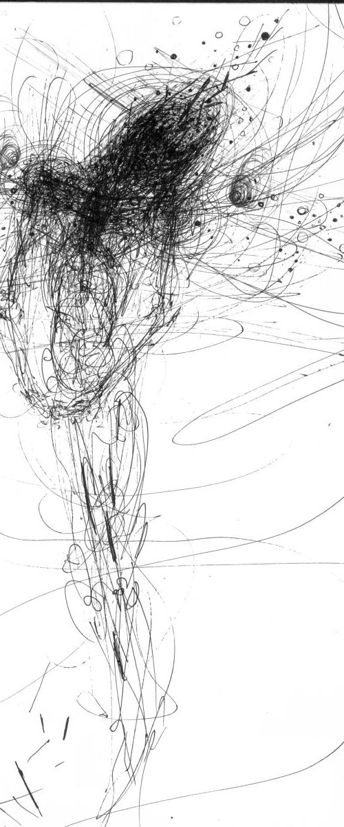 ONIRIC ANGEL COMPOSITION BY MASTER OVIDIU KLOSKA SPECIAL AFORDABLE ART ECLECTIC VIBRATING ENERGY by Kloska Ovidiu